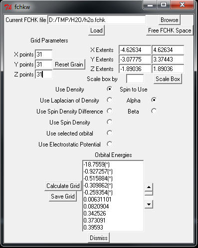 FCHK Handling dialog